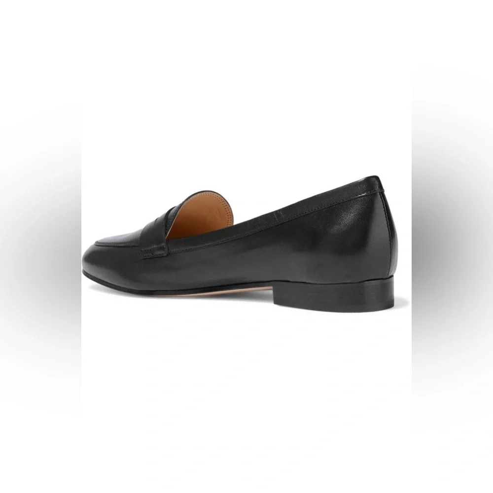 black leather iris & ink loafers